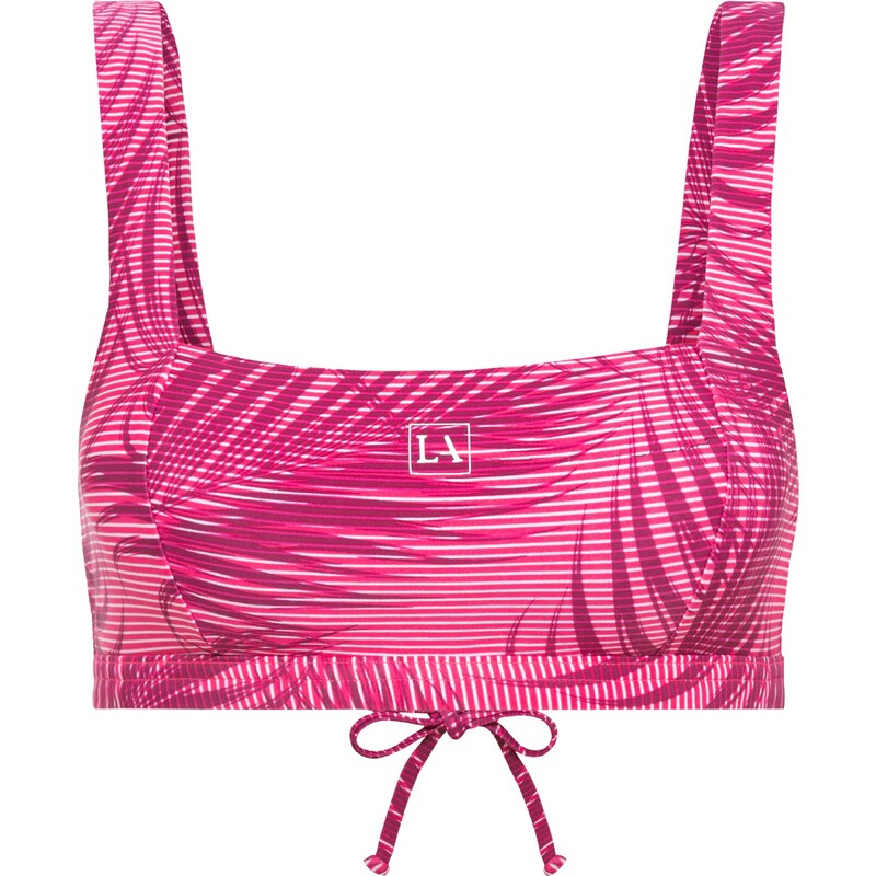 LASCANA ACTIVE Sportovní svršek bikin pink / bordó / bílá