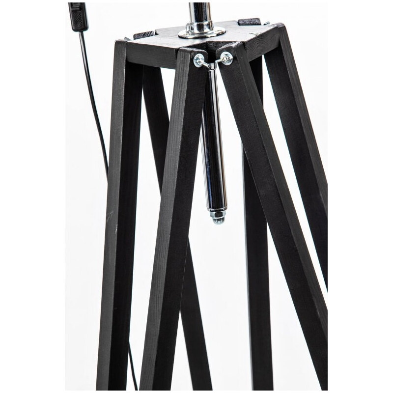 T-BIS Industriální stojací lampa trojnožka REFLEKTOR Black