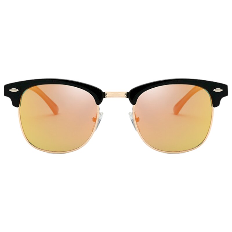 Kolem Krku Pánské sluneční brýle Browline - Orange & Gold Shiny