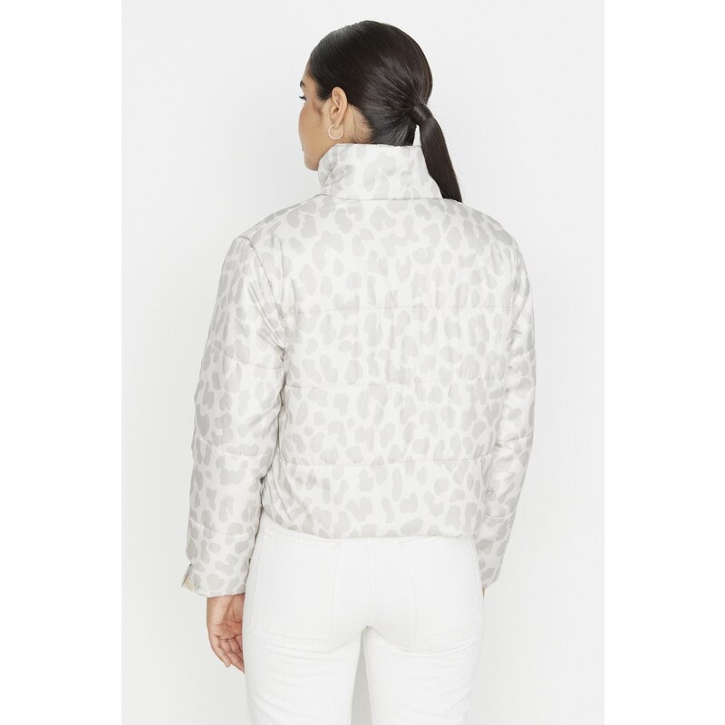 Dámská bunda Trendyol White leopard