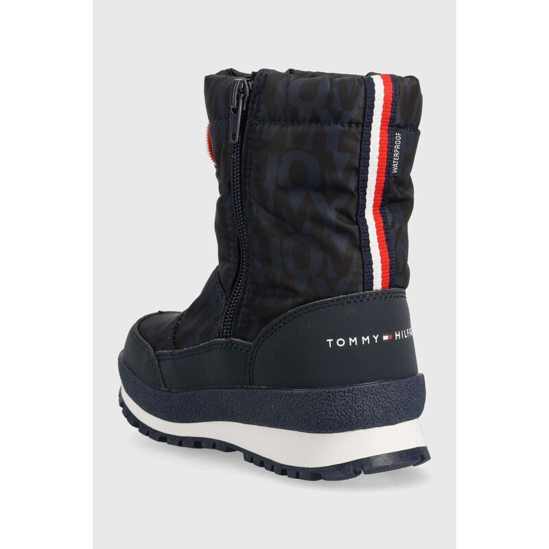 Dětské sněhule Tommy Hilfiger tmavomodrá barva