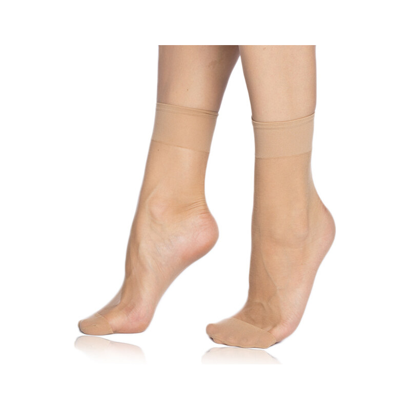 Dámské silonkové ponožky FLY SOCKS 15 DEN - BELLINDA - almond