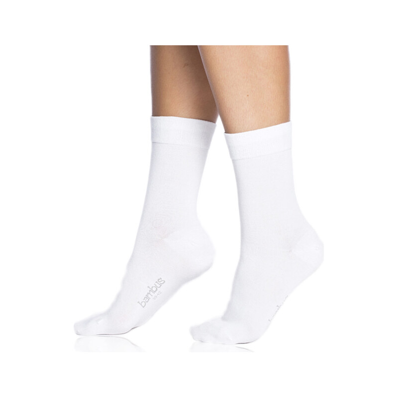 Dámské bambusové ponožky BAMBUS LADIES COMFORT SOCKS - BELLINDA - bílá 100446411