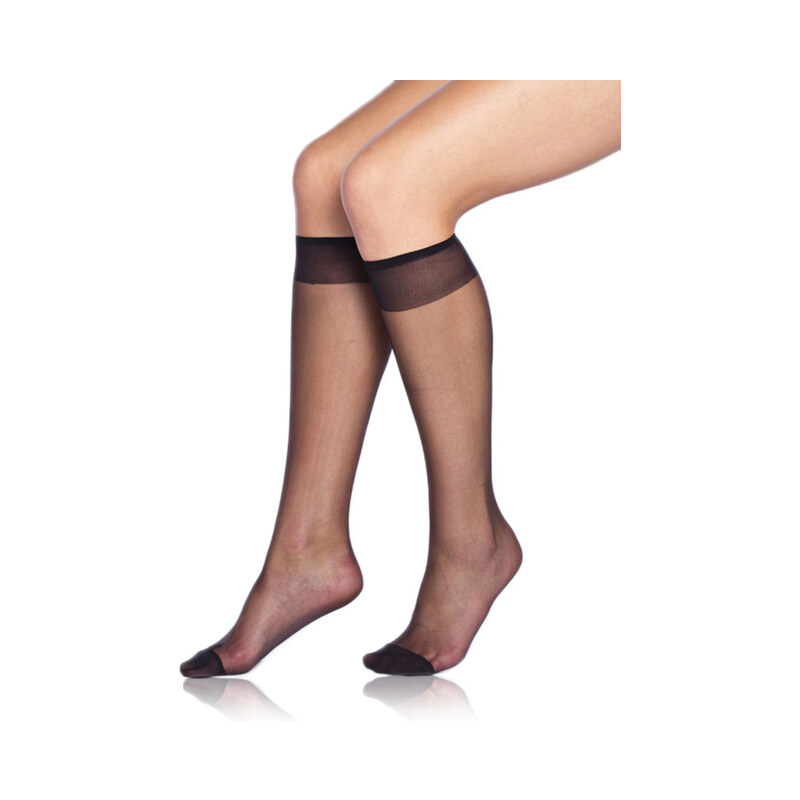Silonkové podkolenky FLY KNEE HIGHS 15 DEN - BELLINDA - černá 103232809