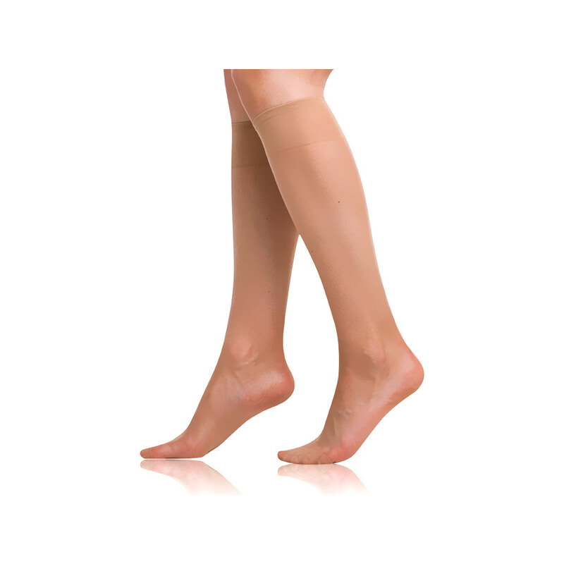 Silonkové podkolenky FLY KNEE HIGHS 15 DEN - BELLINDA - almond 103232810