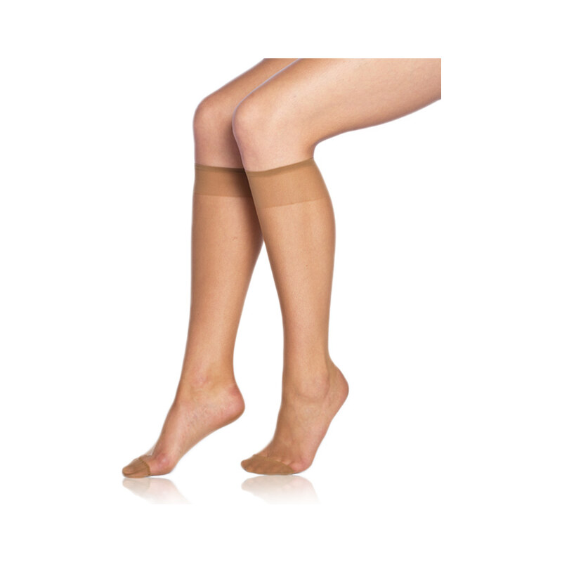 Silonkové podkolenky FLY KNEE HIGHS 15 DEN - BELLINDA - amber 103232811