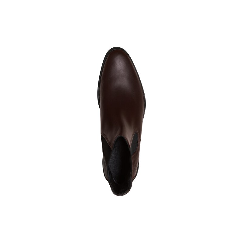 Vasky Chelsea Dark Brown - Pánské kožené chelsea boty tmavě hnědé česká výroba ze Zlína