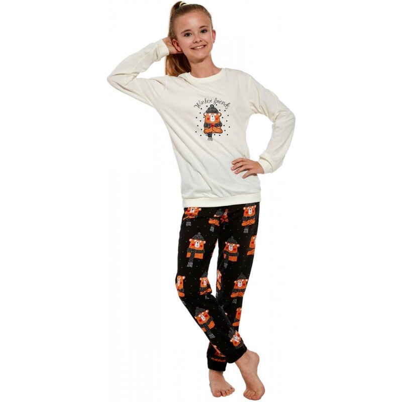 Dívčí pyžamo Cornette Winter Bear 594/160 Kids