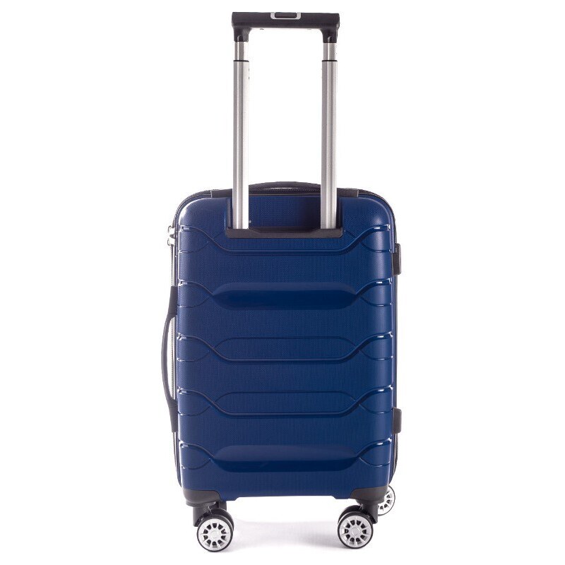 Rogal Tmavě modrá sada prémiových plastových kufrů "Wallstreet" - vel. M, L, XL