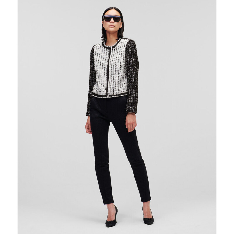 BUNDA KARL LAGERFELD BI-COLOUR BOUCLE JACKET