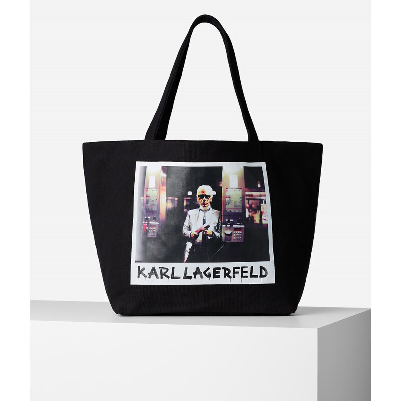 KABELKA KARL LAGERFELD KARL ARCHIVE CANVAS SHOPPER