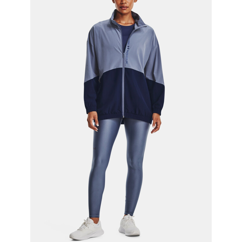 Under Armour Bunda Woven FZ Oversized Jacket-PPL - Dámské