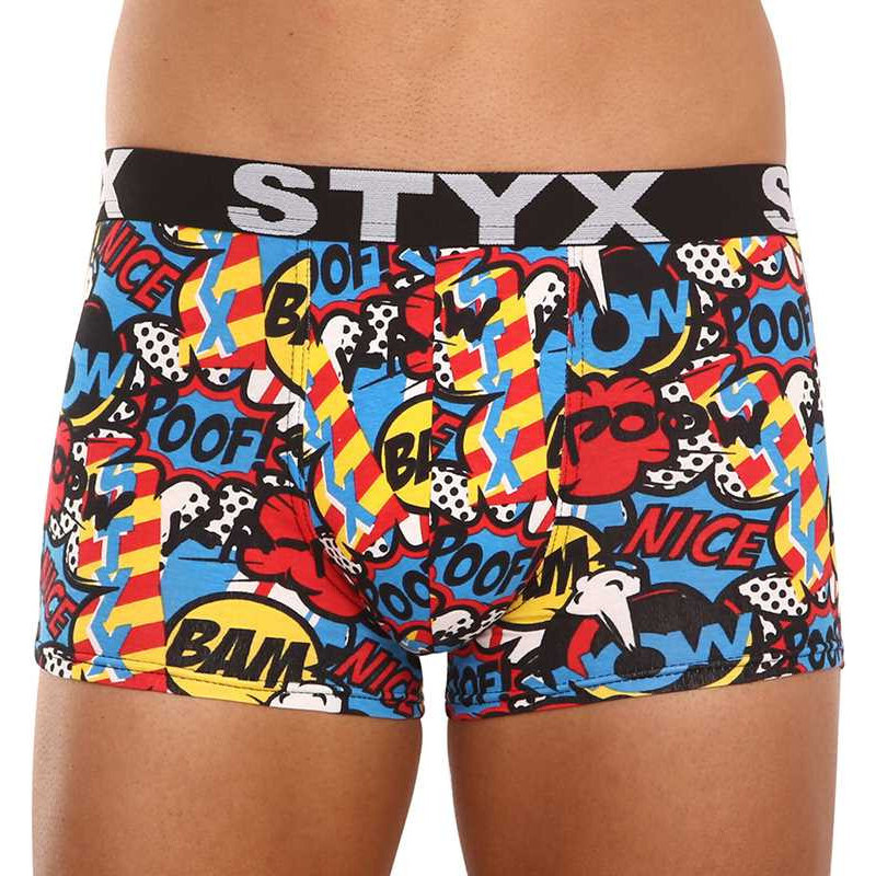 Pánské boxerky Styx art sportovní guma nadrozměr poof (R1153)
