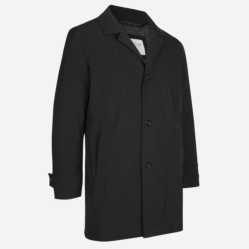 Seven Seas Černý pánský kabát