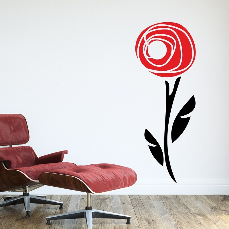 WALLVINIL Samolepky na zeď - Abstract rose