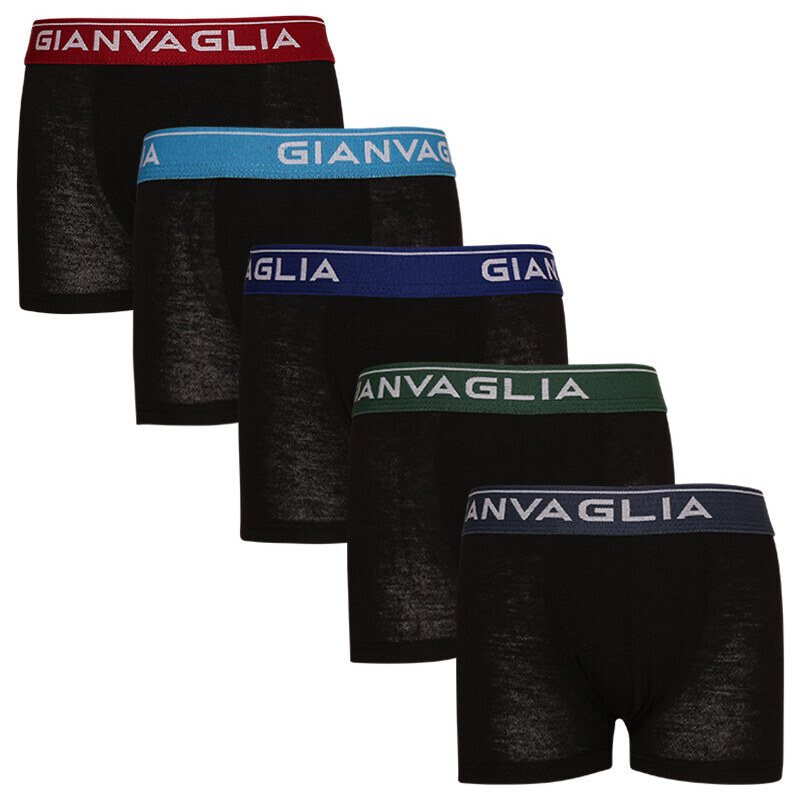 5PACK dětské boxerky Gianvaglia černé (026 - boys) 86 109526625