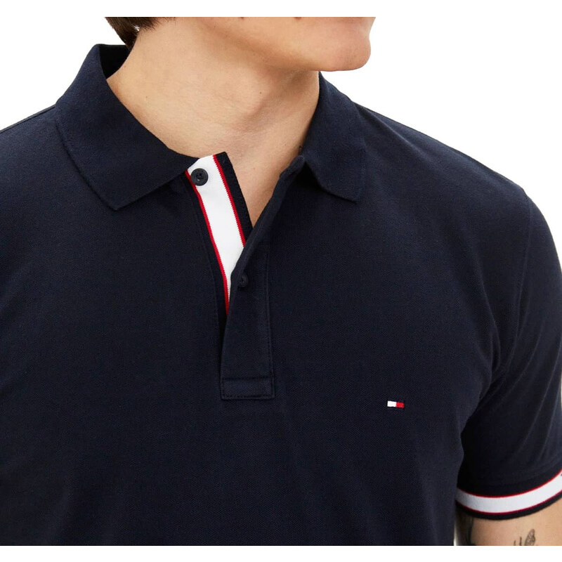 Pánské modré polo triko Tommy Hilfiger