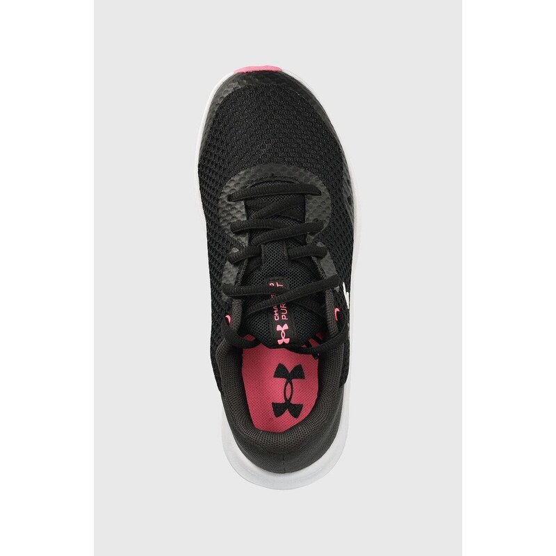 Dětské sneakers boty Under Armour černá barva