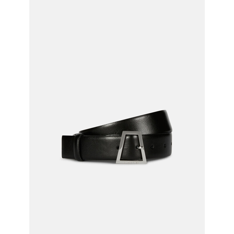 OPASEK TRUSSARDI BELT H 3,5 CM SQUARED BUCKLE SMOOTH LEATHER