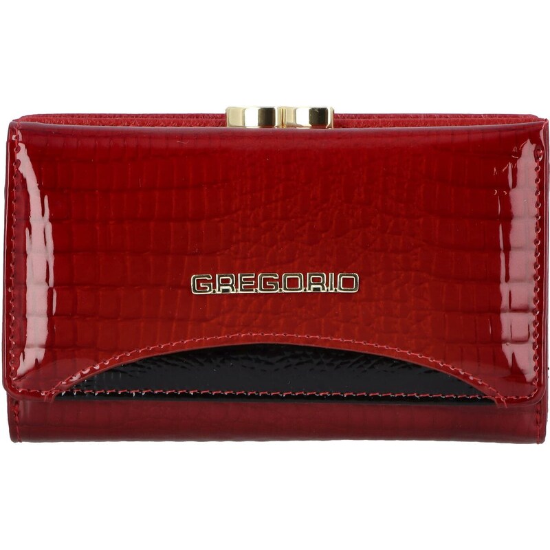 Dámská kožená peněženka červená - Gregorio Nikoss červená