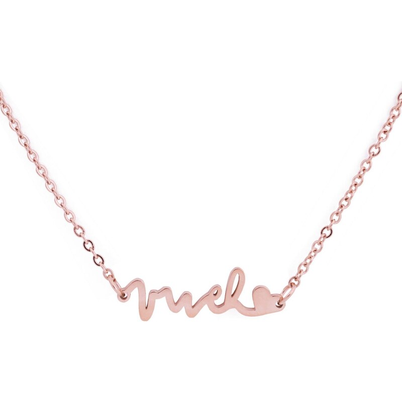 Náhrdelník Qiara Rose Gold s originálním nápisem VUCH a půvabným 74197343