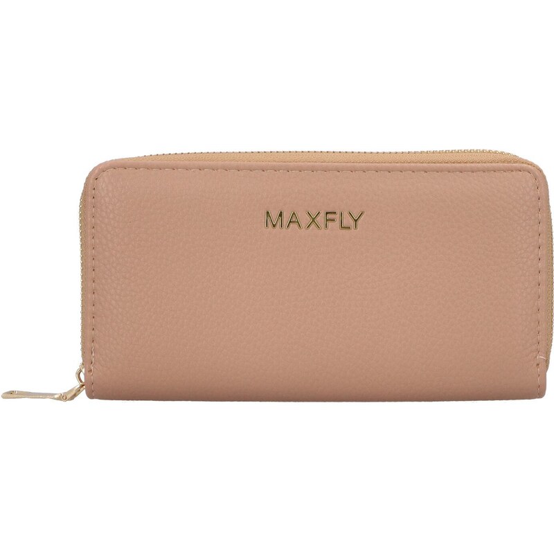MaxFly Pouzdrová dámská koženková peněženka Tanganika, tmavší béžová