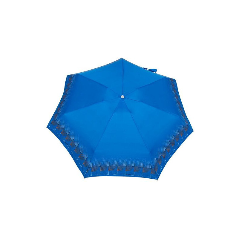 Parasol Skládací deštník střední Tečky, modrá