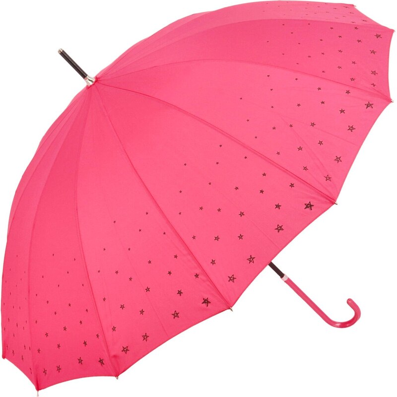 REAL STAR Velký holový deštník s hvězdičkami Pink, růžová