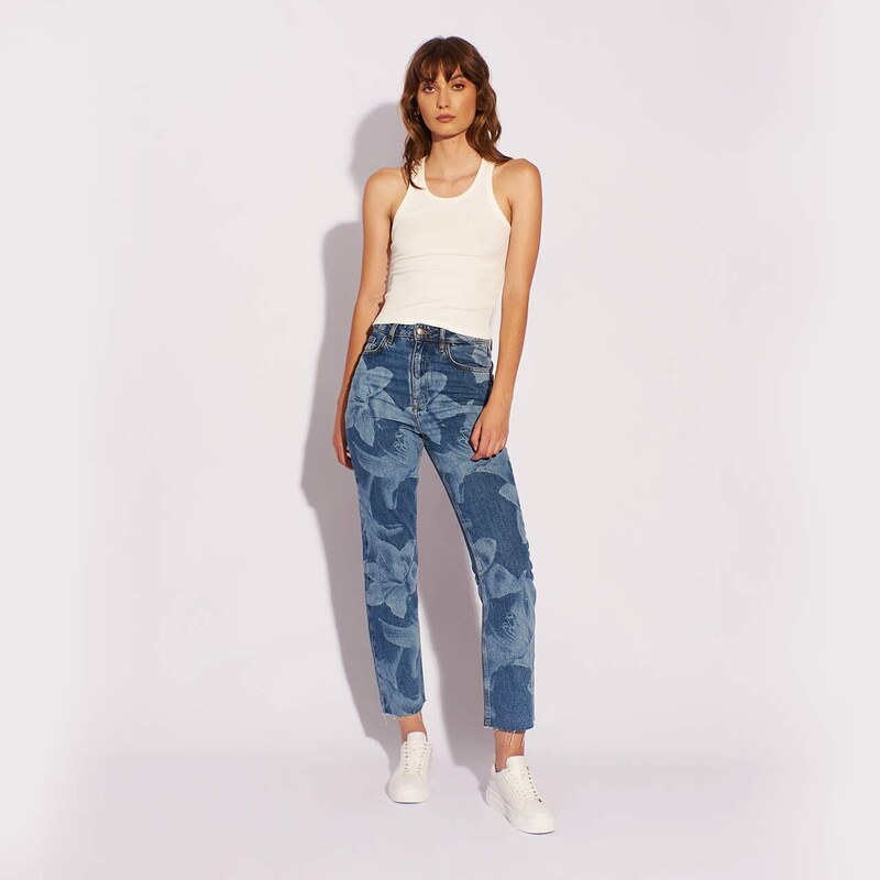 DESIGUAL Straight Cropped Jeans 34