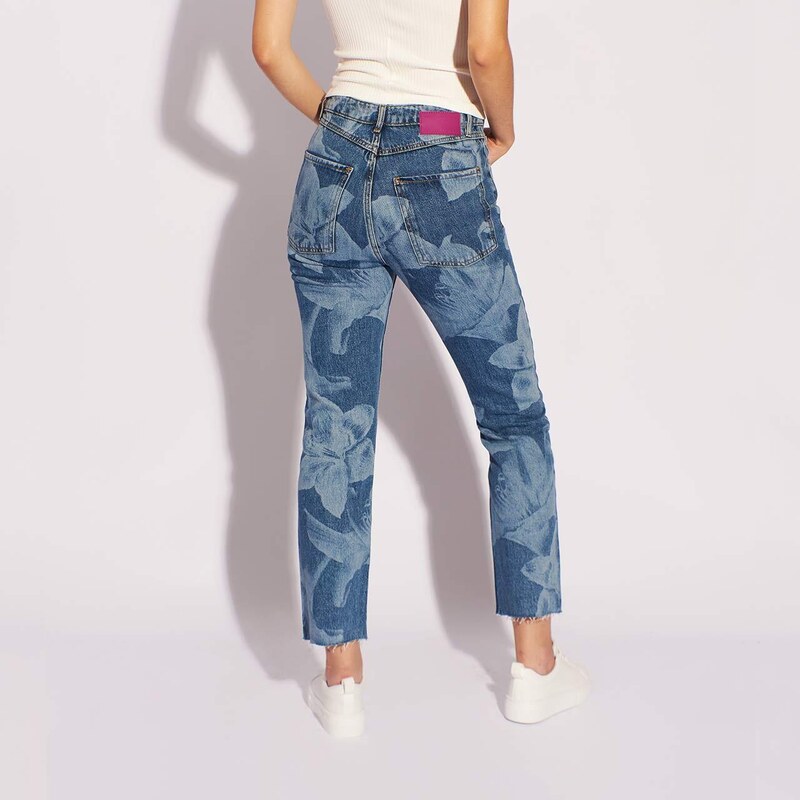 DESIGUAL Straight Cropped Jeans 34