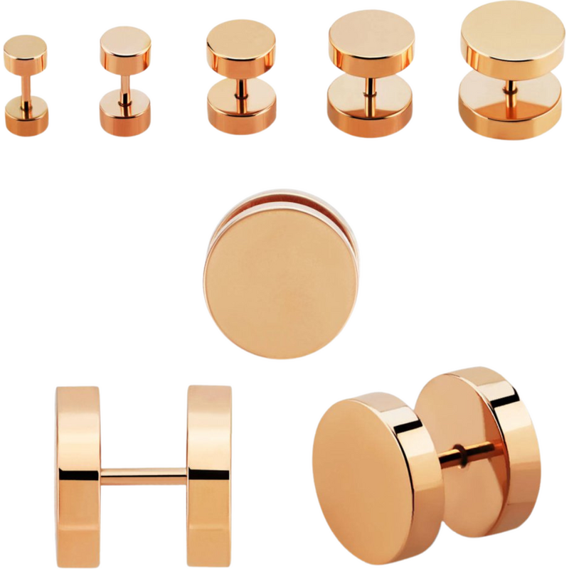 Atreya Ocelový fake plug - rosegold 115076992