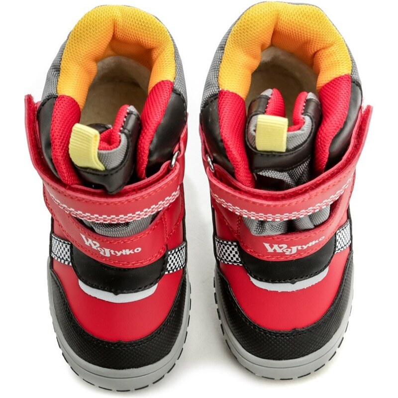 Wojtylko 1Z23031 červené dětské zimní boty