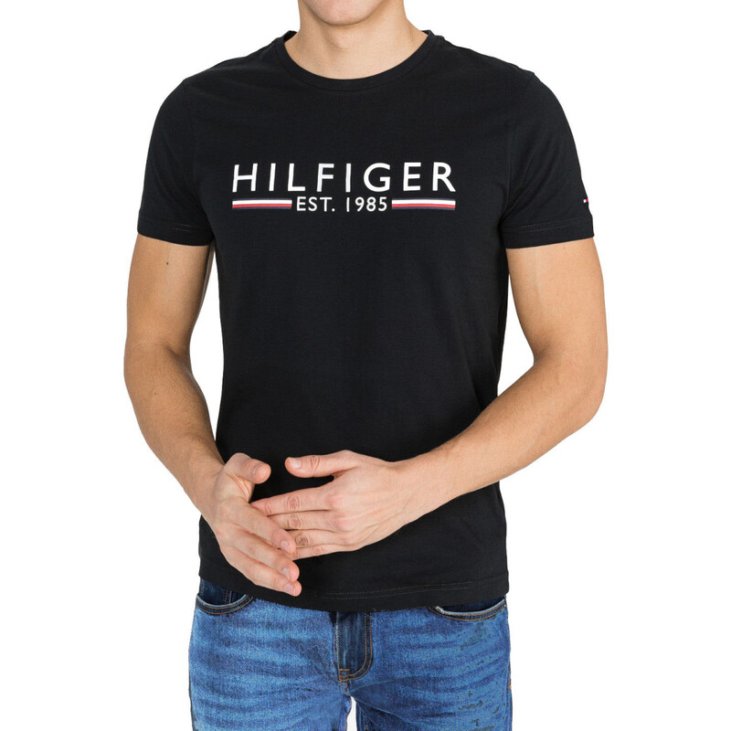 Pánské černé triko Tommy Hilfiger