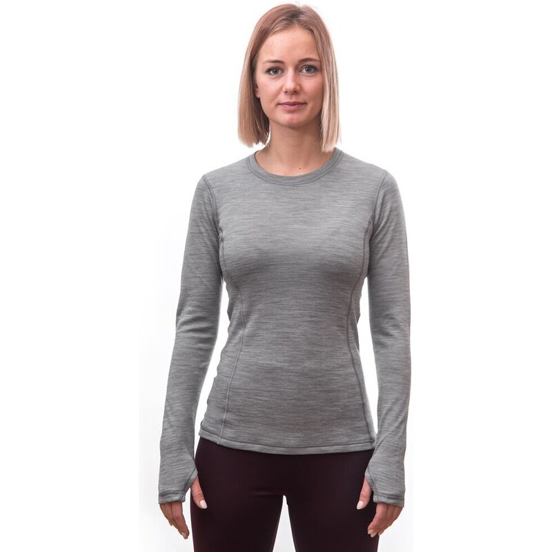 SENSOR MERINO BOLD dámské triko dl.rukáv cool gray