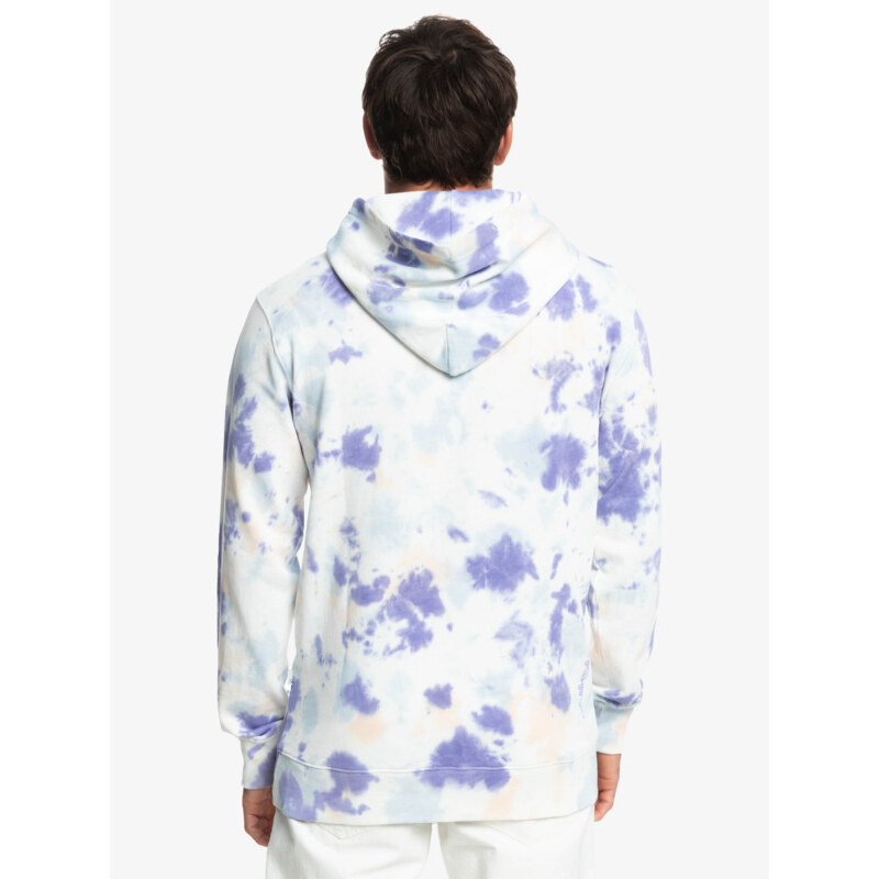 Mikina Quiksilver CLOUDY TD HOODIE PEACH WHIP CLOUDY TIE DYE