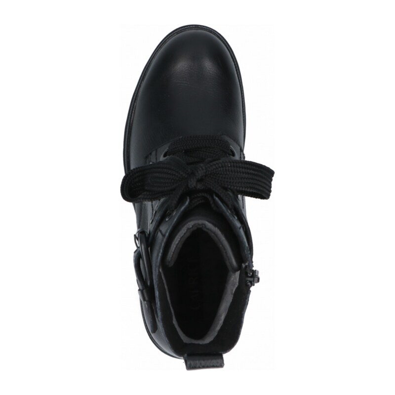 Kotníková obuv na vysokém podpatku a masivní podešvi Caprice 9-9-25209-29 černá
