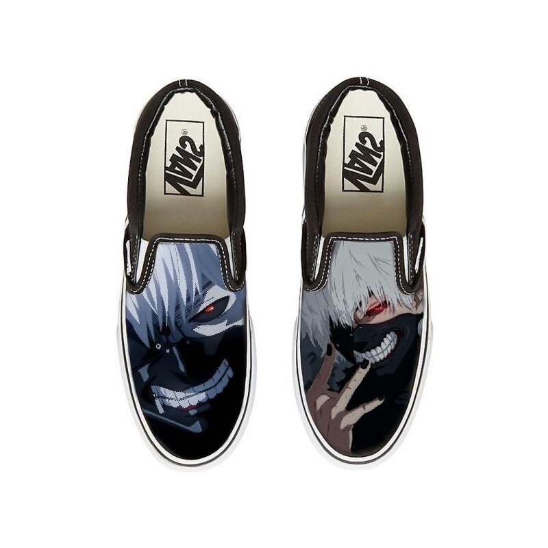 Vans Slip On černé - Anime/Dark