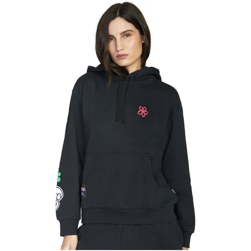 IKINA RVCA OBLOW PATCH HOODIE WS - černá -