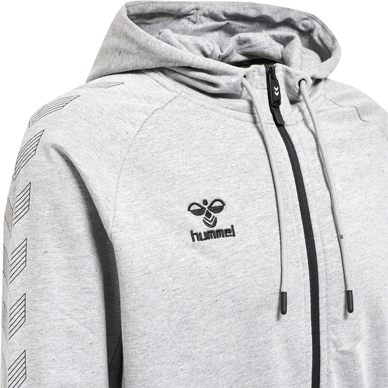 Hummel ikina s kapucí Huel hlOVE GRID COTTON ZIP HOODIE 215007-2006