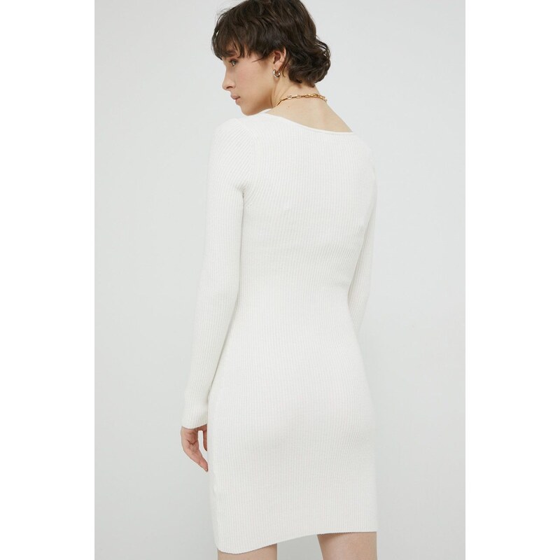 Šaty Abercrombie & Fitch bílá barva, mini