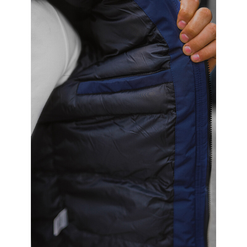 Pánská zimní bunda Námořnická Modřá OZONEE JS/M2019/215