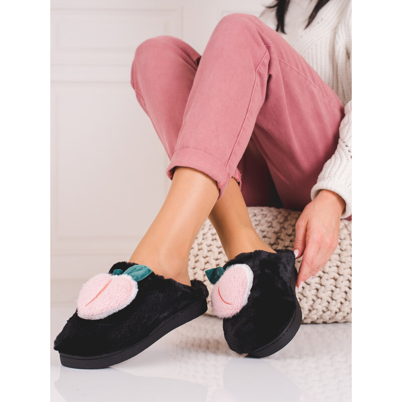 Soft slippers for women Shelvt black