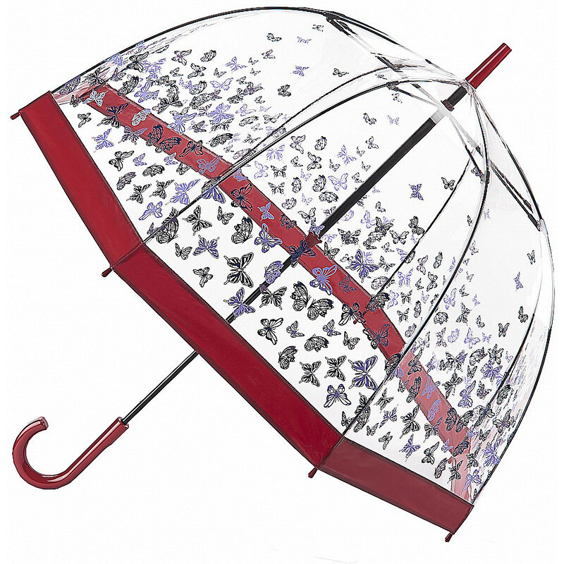 Fulton dámský průhledný deštník Birdcage 2 BUTTERFLY DREAM L042