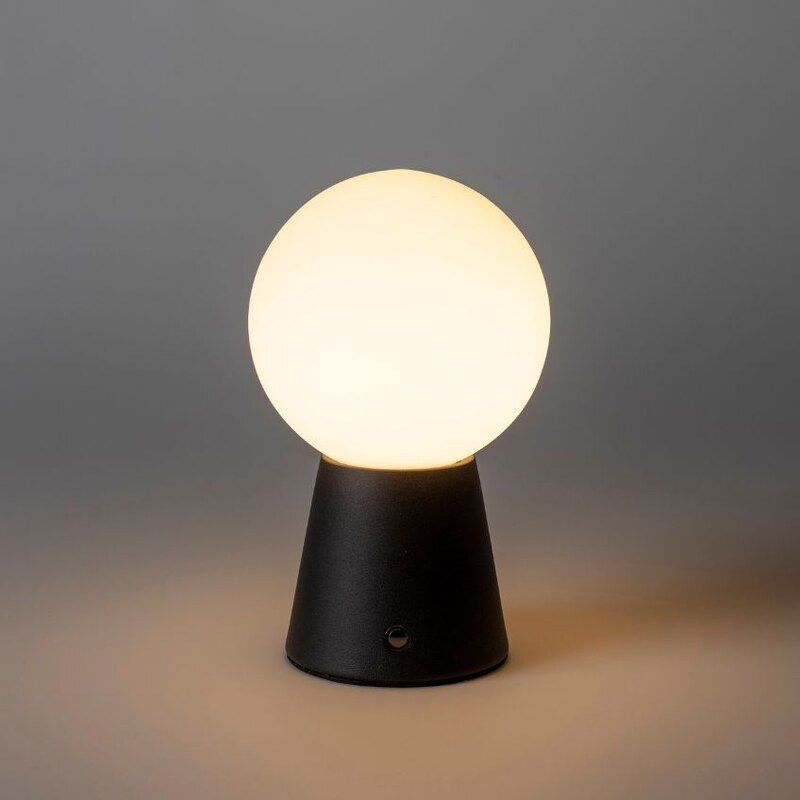 Černá kovová stolní LED lampa ZUIVER STELLAR