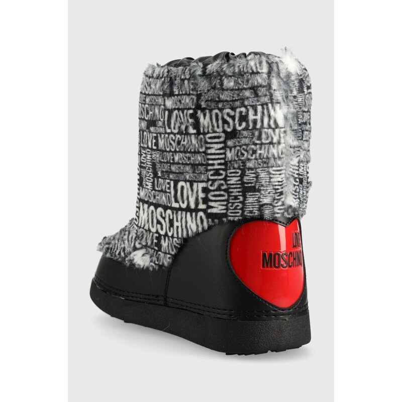 Sněhule Love Moschino černá barva