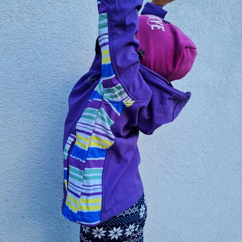 Dívčí softshellová bunda - NEVEREST I-42612 - celofialová