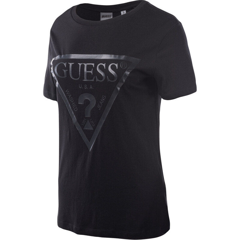 Dámské Tričko s krátkým rukávem GUESS ADELE SS CN TEE V2YI07K8HM0-JBLK – Černá