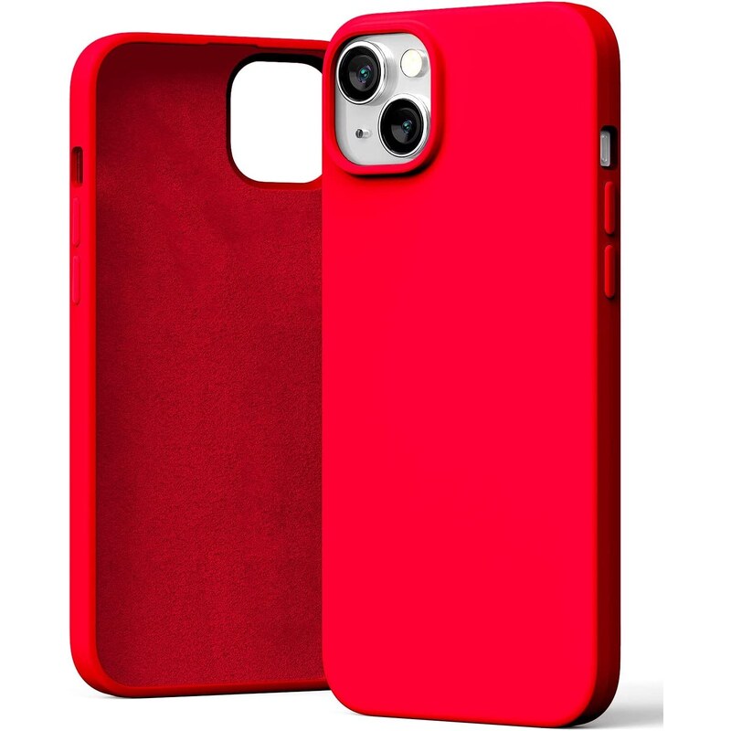 Ochranný kryt pro iPhone 14 PLUS - Mercury, Silicone Red