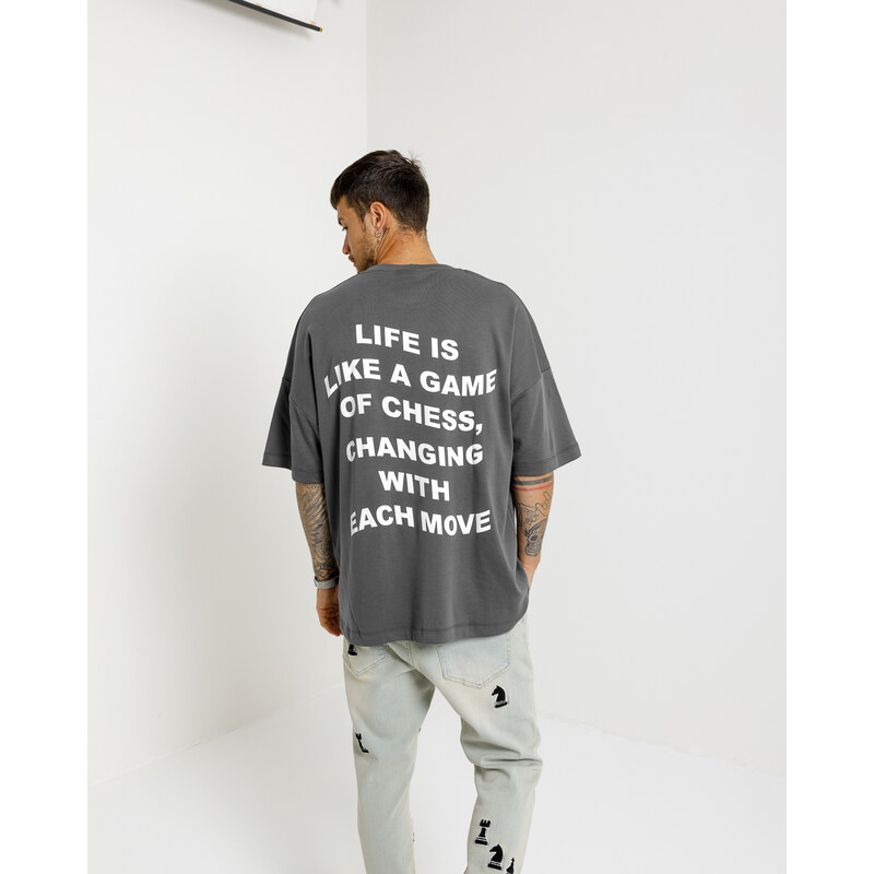 Don Lemme Oversized Triko Castling - grey