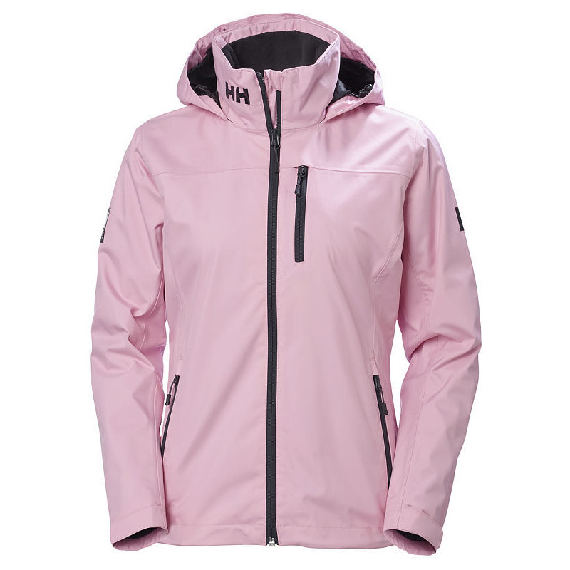 Dámská jachtařská bunda HELLY HANSEN W CREW HOODED MIDLAYER JACKET 095 pink